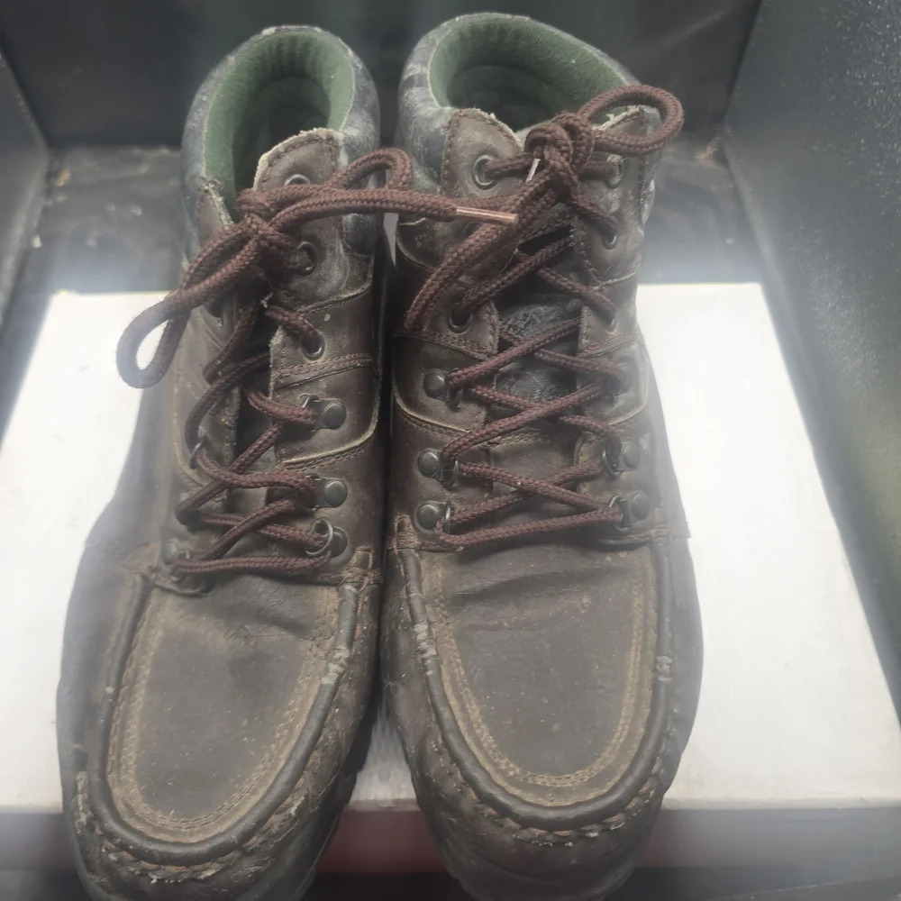 Rugged Brown Leather‎ Hiking Boots